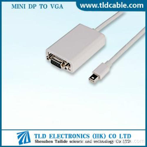 High Quality White Mini DP to VGA Adapter